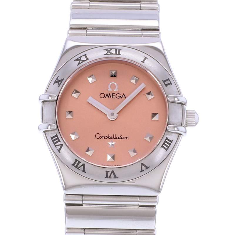 Montre d'occasion OMEGA Constellation femme quartz bracelet acier - vue D1