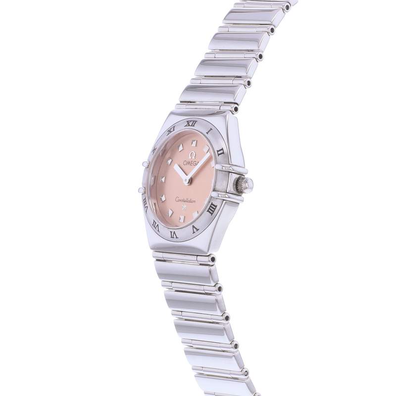 Montre d'occasion OMEGA Constellation femme quartz bracelet acier - vue D2