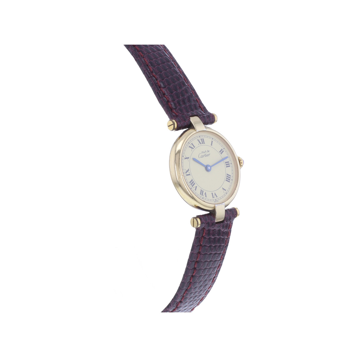 Montre d'occasion CARTIER Must Vendôme femme quartz bracelet cuir - vue 2