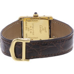 Montre d'occasion CARTIER Tank Must Vermeil femme quartz bracelet cuir cresus - vue 3