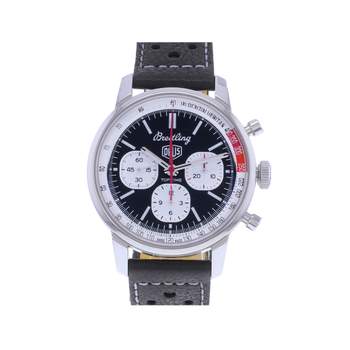 Montre d'occasion BREITLING Top Time Limited Edition 'Deus' homme mouvement automatique certifié (cosc) bracelet cuir d'origine