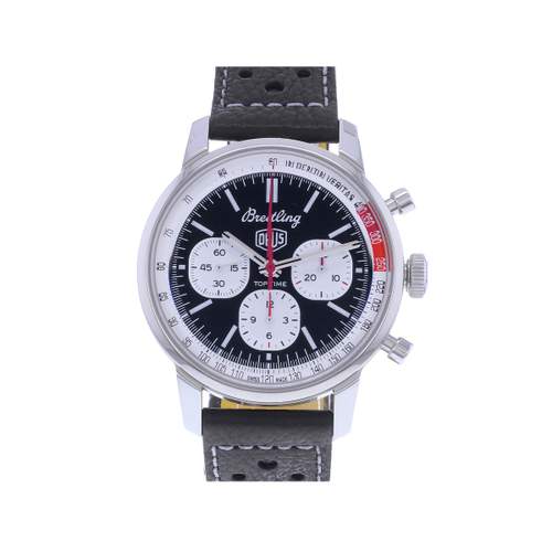 Montre d'occasion BREITLING Top Time Limited Edition "Deus" homme mouvement automatique certifié (cosc) bracelet cuir d'origine