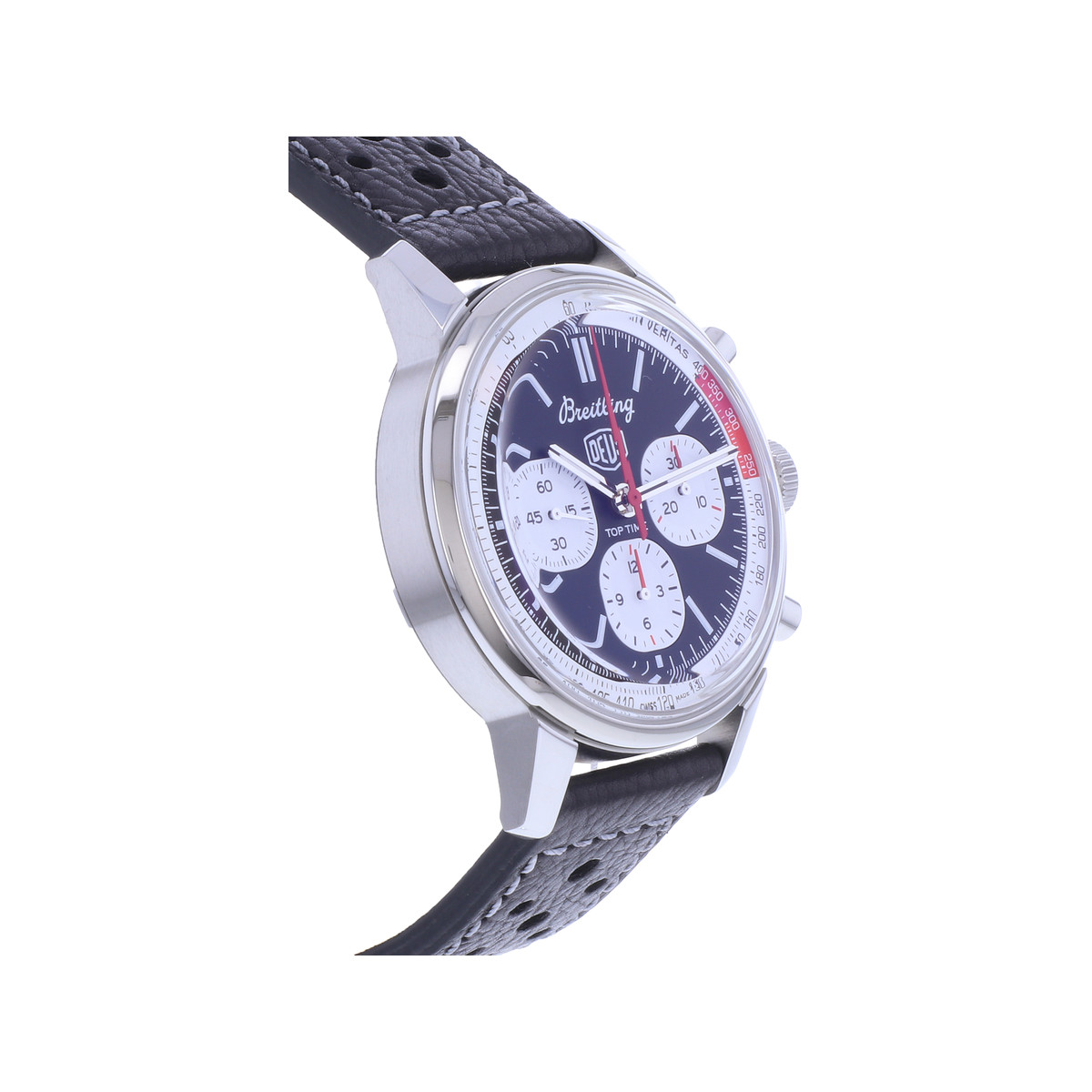 Montre d'occasion BREITLING Top Time Limited Edition 'Deus' homme mouvement automatique certifié (cosc) bracelet cuir d'origine - vue 2