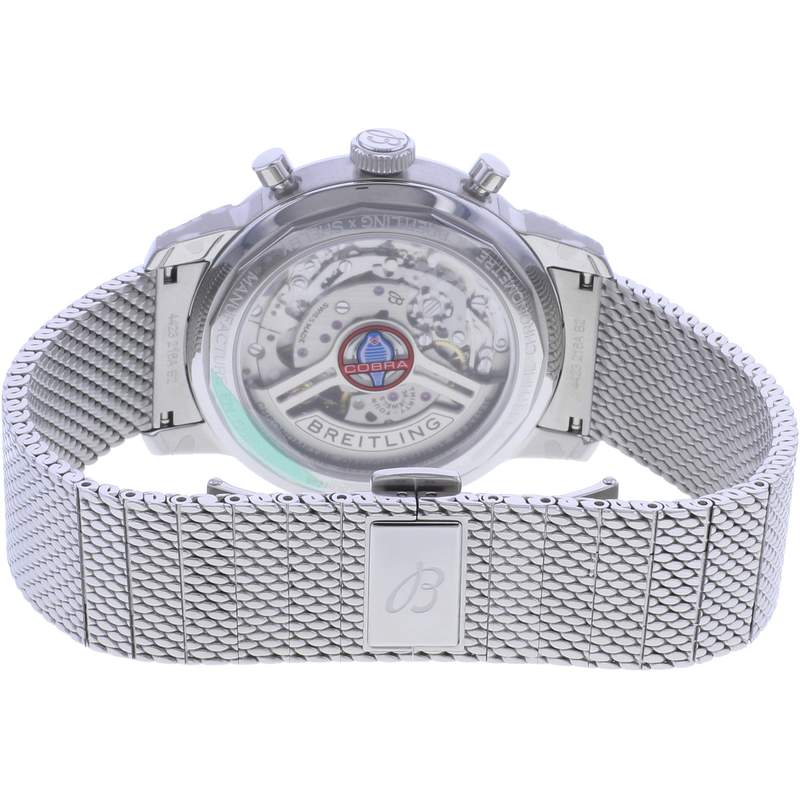 Montre d'occasion BREITLING Top Time Limited Edition Shelby Cobra homme mouvement automatique certifié (cosc) bracelet acier - vue 3