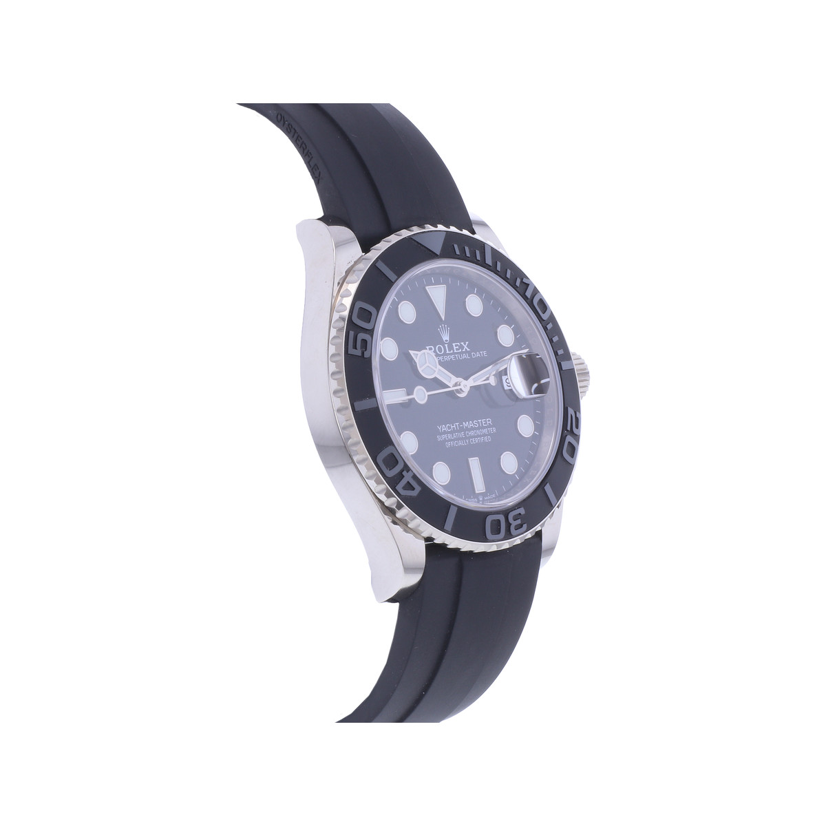Montre d'occasion ROLEX Yacht-Master 42 homme mouvement automatique certifié (cosc) bracelet oysterflex - vue 2