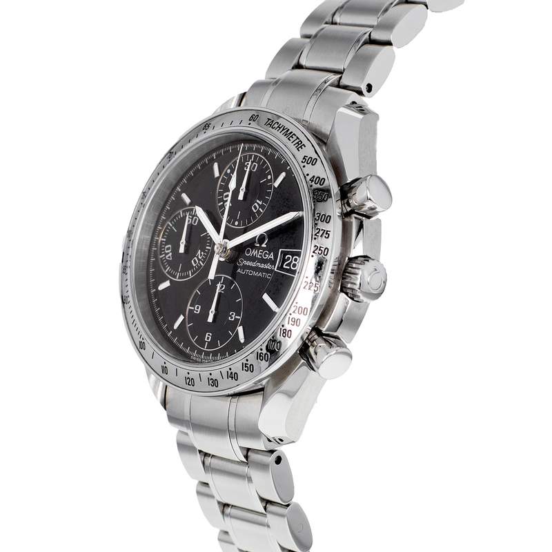 Montre d'occasion OMEGA Speedmaster Date homme automatique bracelet acier - vue D2