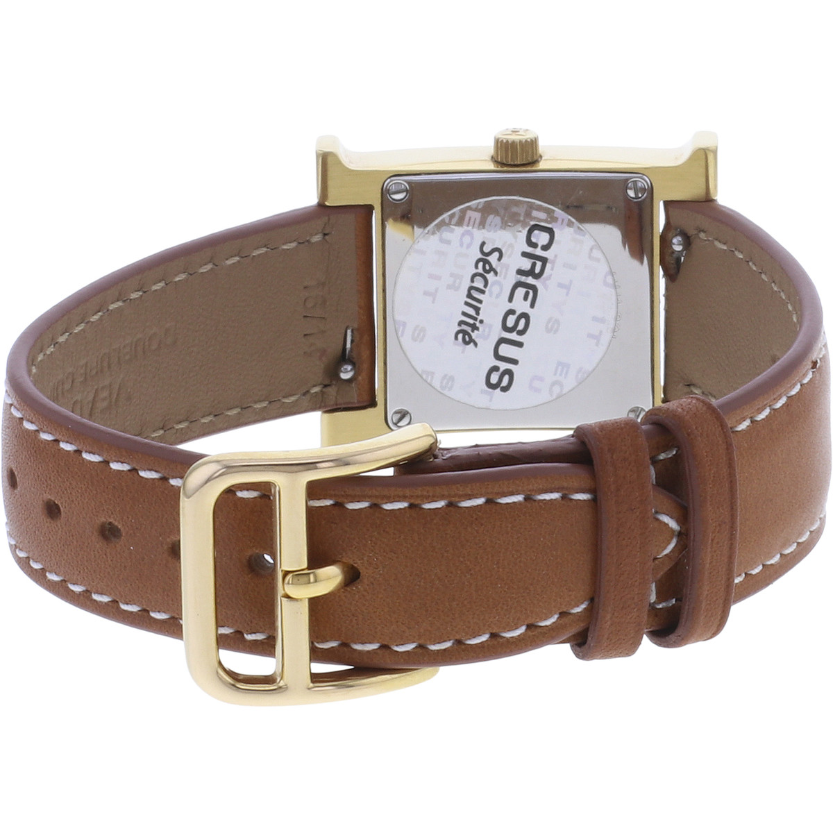 Montre d'occasion HERMES Heure H femme quartz bracelet cuir cresus - vue 3
