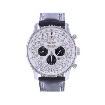 Montre d'occasion BREITLING Navitimer Cosmonaute homme mouvement automatique certifié (cosc) bracelet cuir cresus