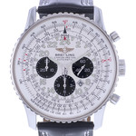 Montre d'occasion BREITLING Navitimer Cosmonaute homme mouvement automatique certifié (cosc) bracelet cuir cresus - vue D1