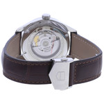 Montre d'occasion TAG HEUER Carrera Calibre 5 homme automatique bracelet cuir d'origine - vue 3