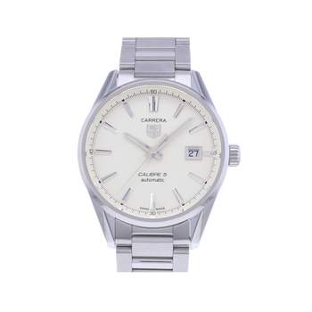 Montre d'occasion TAG HEUER Carrera Calibre 5 homme automatique bracelet acier
