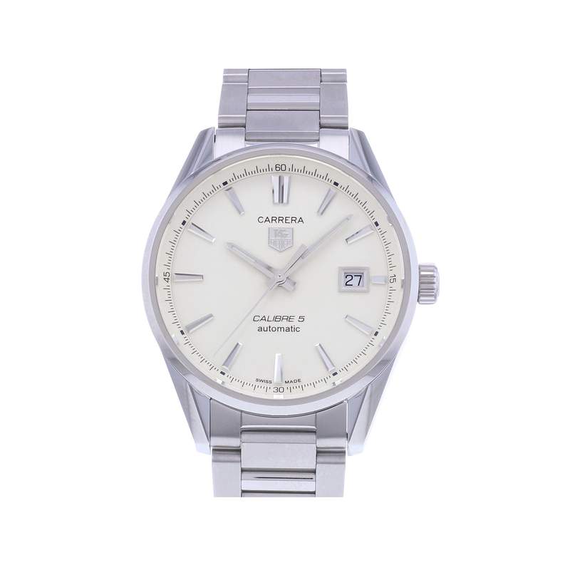 Montre d'occasion TAG HEUER Carrera Calibre 5 homme automatique bracelet acier - vue 1