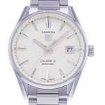 Montre d'occasion TAG HEUER Carrera Calibre 5 homme automatique bracelet acier - vue D1