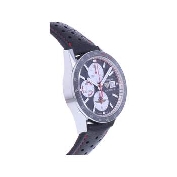 Montre d'occasion TAG HEUER Carrera Chronographe Calibre 16 homme automatique bracelet cuir d'origine
