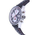 Montre d'occasion TAG HEUER Carrera Chronographe Calibre 16 homme automatique bracelet cuir d'origine - vue D2