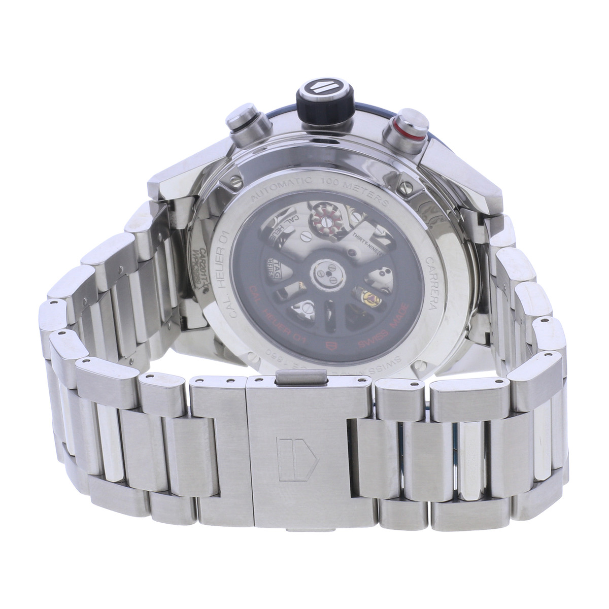 Montre d'occasion TAG HEUER Carrera Heuer 01 homme automatique bracelet acier - vue 3