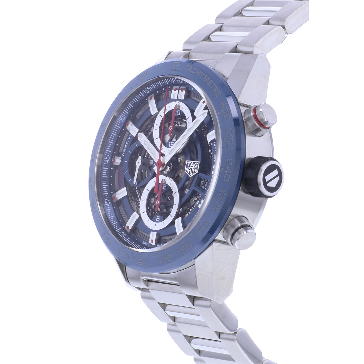 Montre d'occasion TAG HEUER Carrera Heuer 01 homme automatique bracelet acier - vue D2
