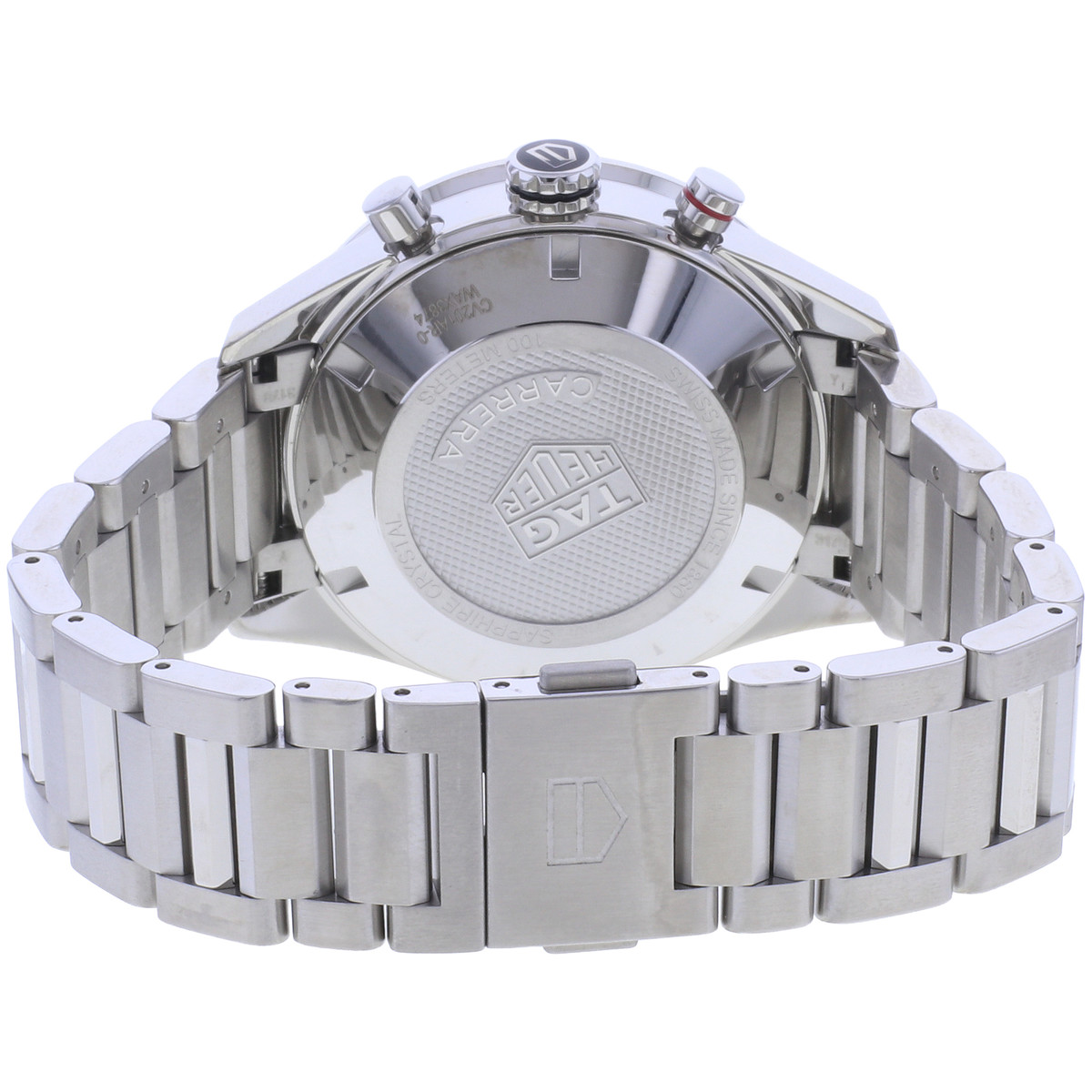 Montre d'occasion TAG HEUER Carrera Chronographe Calibre 16 homme automatique bracelet acier - vue 3