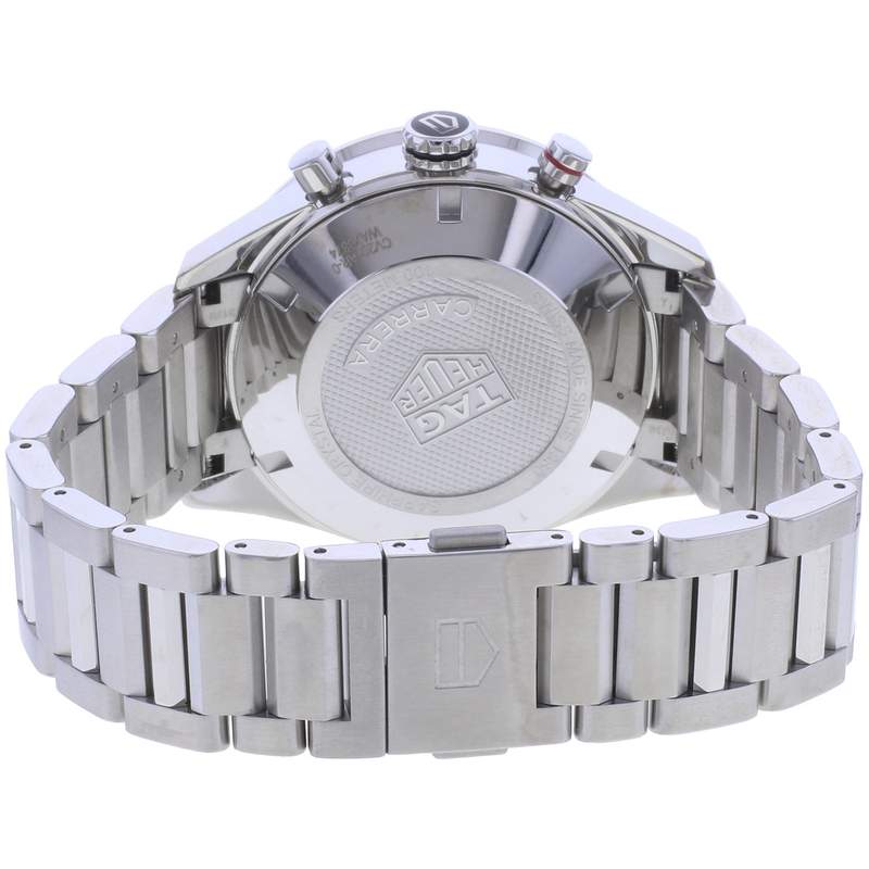 Montre d'occasion TAG HEUER Carrera Chronographe Calibre 16 homme automatique bracelet acier - vue 3