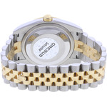 Montre d'occasion ROLEX DateJust 36 Diamants femme mouvement automatique certifié (cosc) bracelet or jaune 750/000 et acier - vue 3