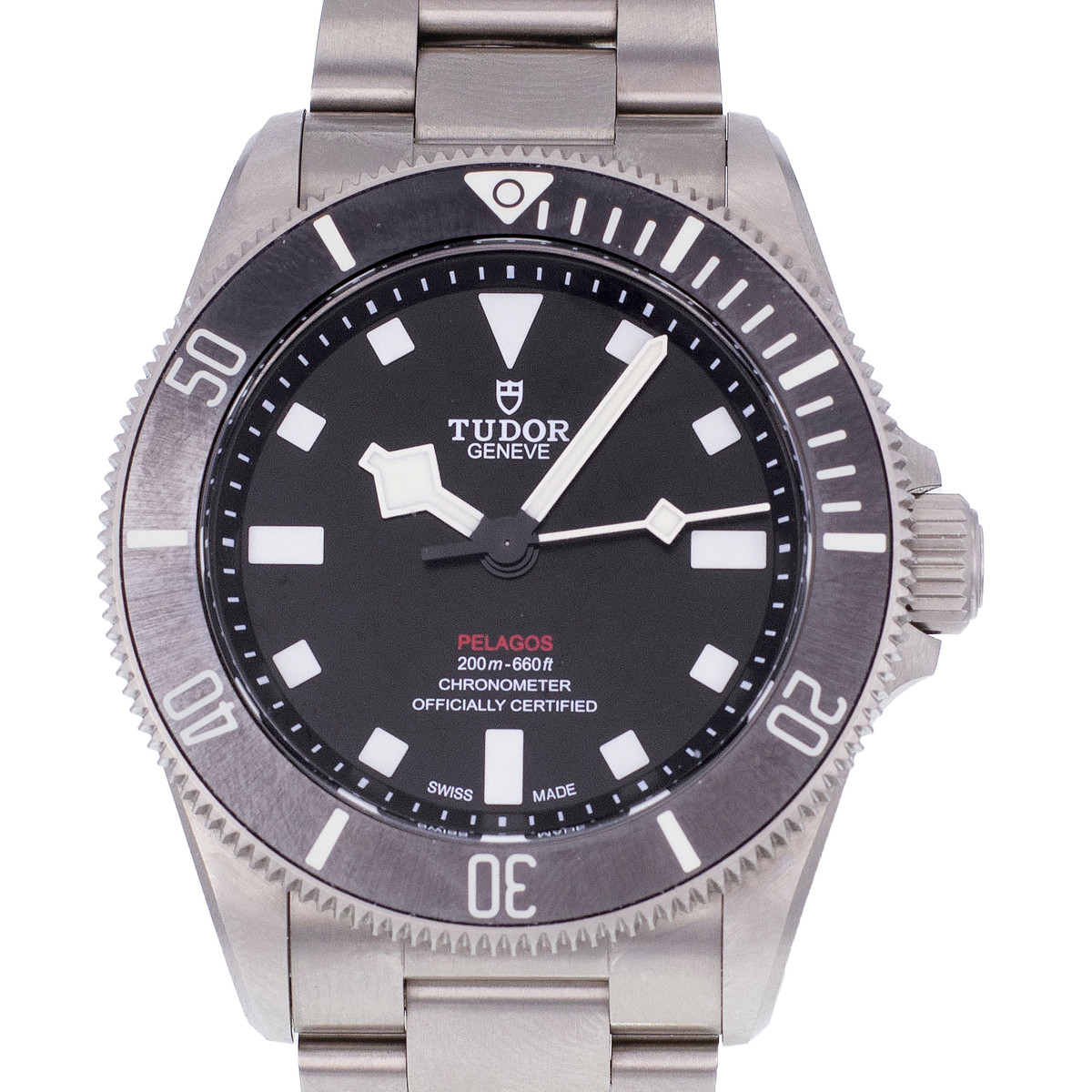 Montre d'occasion TUDOR Pelagos 39 homme mouvement automatique certifié (cosc) bracelet titane - vue D1