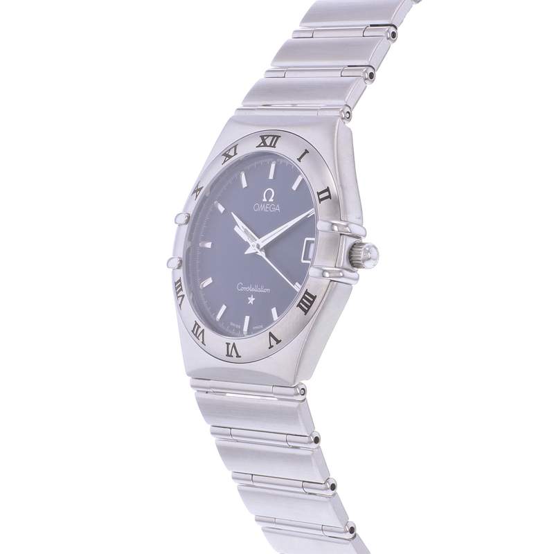 Montre d'occasion OMEGA Constellation femme quartz bracelet acier - vue D2