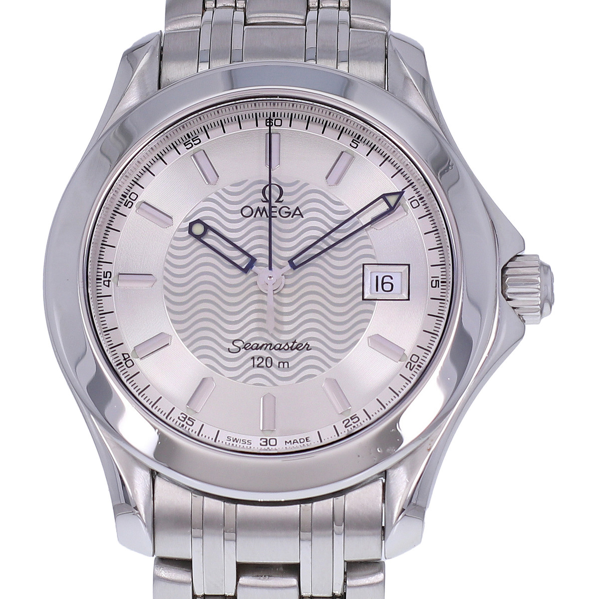 Montre d'occasion OMEGA Seamaster 120 36mm homme quartz bracelet acier - vue D1