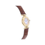 Montre d'occasion CARTIER Must Colisée femme quartz bracelet cuir d'origine - vue 2