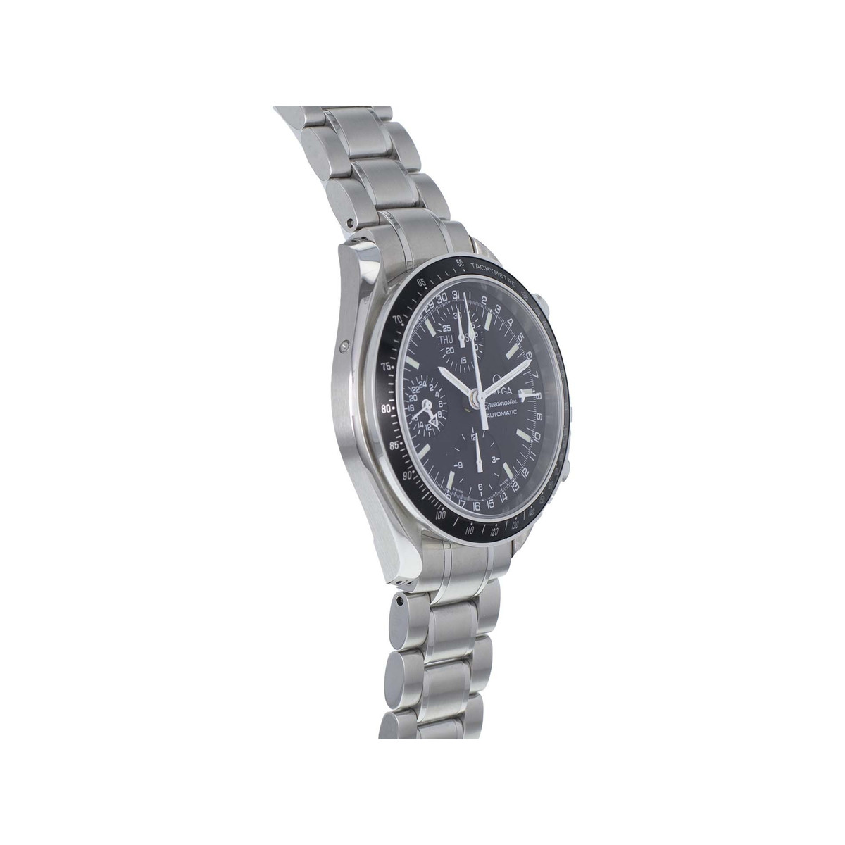 Montre d'occasion OMEGA Speedmaster Day-Date homme automatique bracelet acier - vue 2