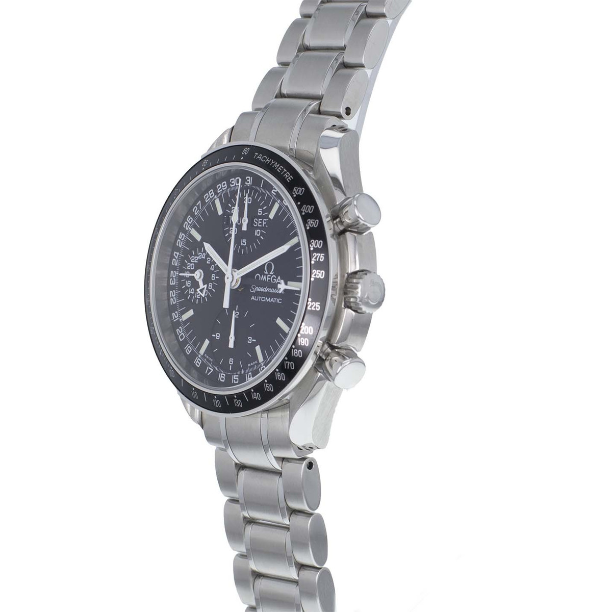 Montre d'occasion OMEGA Speedmaster Day-Date homme automatique bracelet acier - vue D2