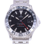 Montre d'occasion OMEGA Seamaster 300 GMT homme automatique bracelet acier - vue D1