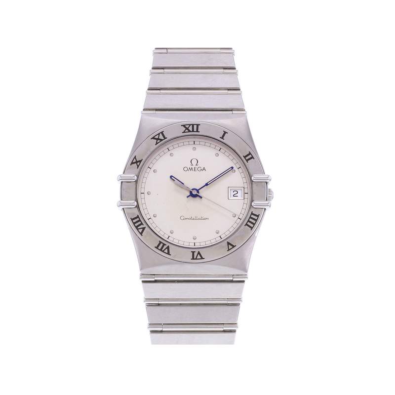 Montre d'occasion OMEGA Constellation mixte quartz bracelet acier - vue 1