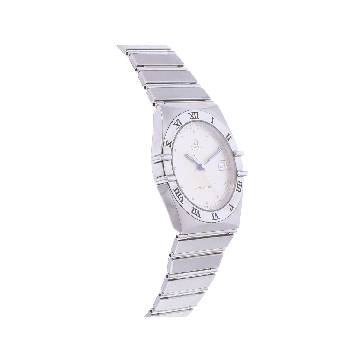 Montre d'occasion OMEGA Constellation mixte quartz bracelet acier - vue 2