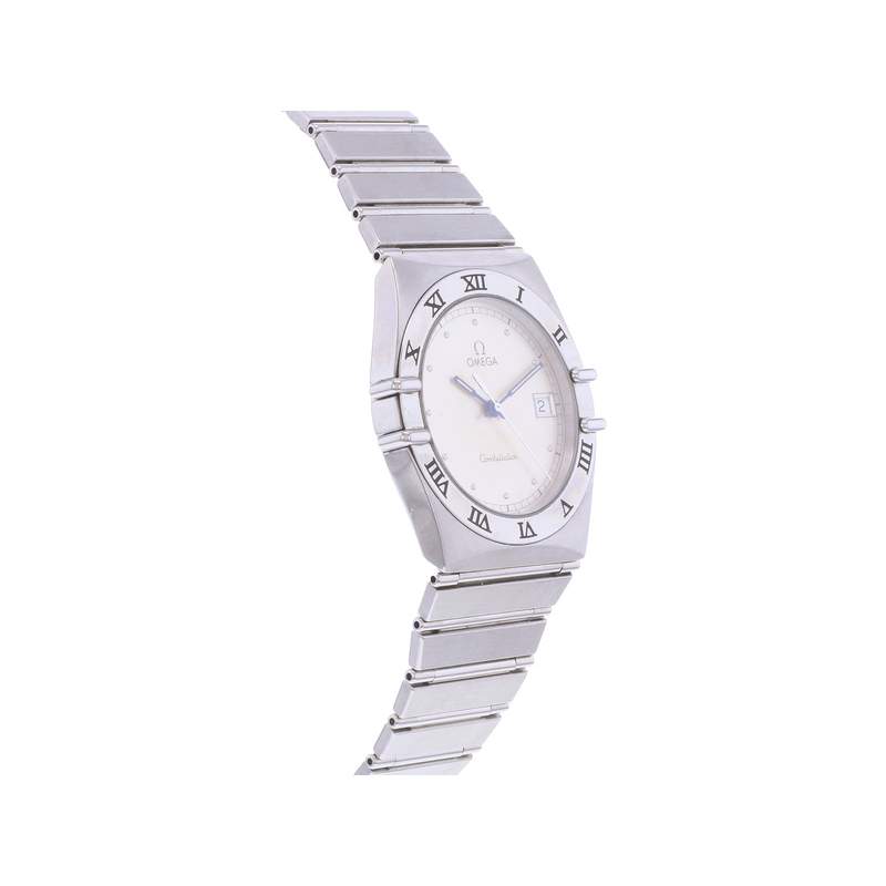 Montre d'occasion OMEGA Constellation mixte quartz bracelet acier - vue 2