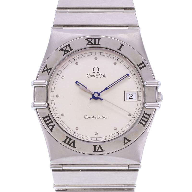 Montre d'occasion OMEGA Constellation mixte quartz bracelet acier - vue D1