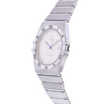 Montre d'occasion OMEGA Constellation mixte quartz bracelet acier - vue D2