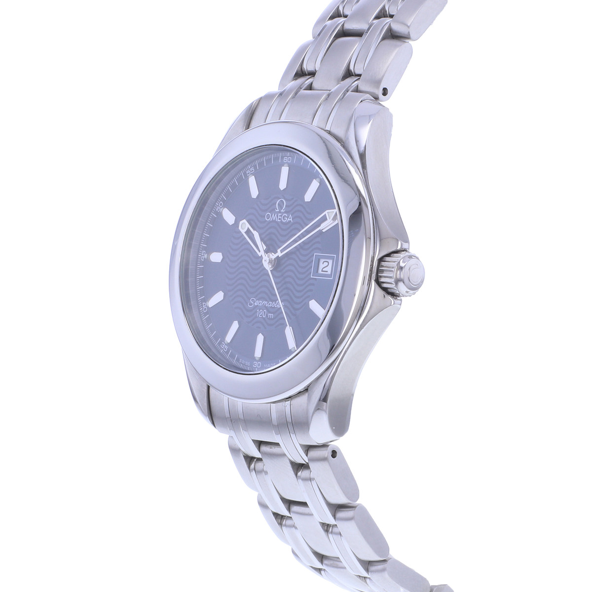 Montre d'occasion OMEGA Seamaster 120 36mm homme quartz bracelet acier - vue D2