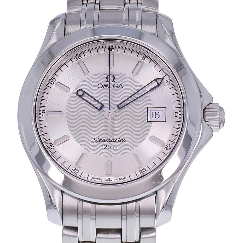Montre d'occasion OMEGA Seamaster 120 36mm homme quartz bracelet acier - vue D1