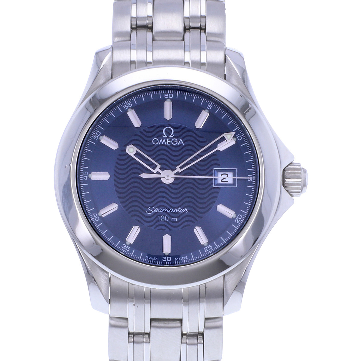 Montre d'occasion OMEGA Seamaster 120 36mm homme quartz bracelet acier - vue D1
