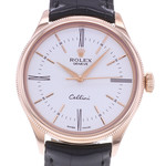 Montre d'occasion ROLEX Cellini Time homme automatique bracelet cuir d'origine - vue D1