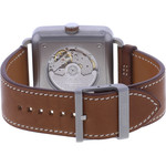 Montre d'occasion HERMES Carré H homme automatique bracelet cuir d'origine - vue 3
