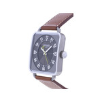 Montre d'occasion HERMES Carré H homme automatique bracelet cuir d'origine - vue D2