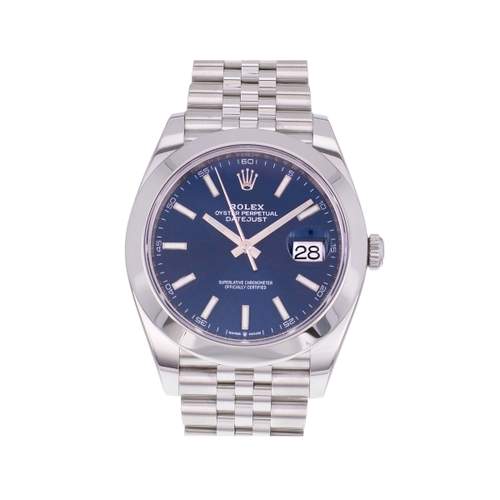 Montre d'occasion ROLEX DateJust 41 homme mouvement automatique certifié (cosc) bracelet acier