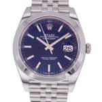 Montre d'occasion ROLEX DateJust 41 homme mouvement automatique certifié (cosc) bracelet acier - vue D1