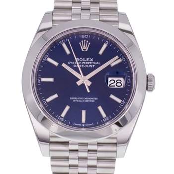 Montre d'occasion ROLEX DateJust 41 homme mouvement automatique certifié (cosc) bracelet acier