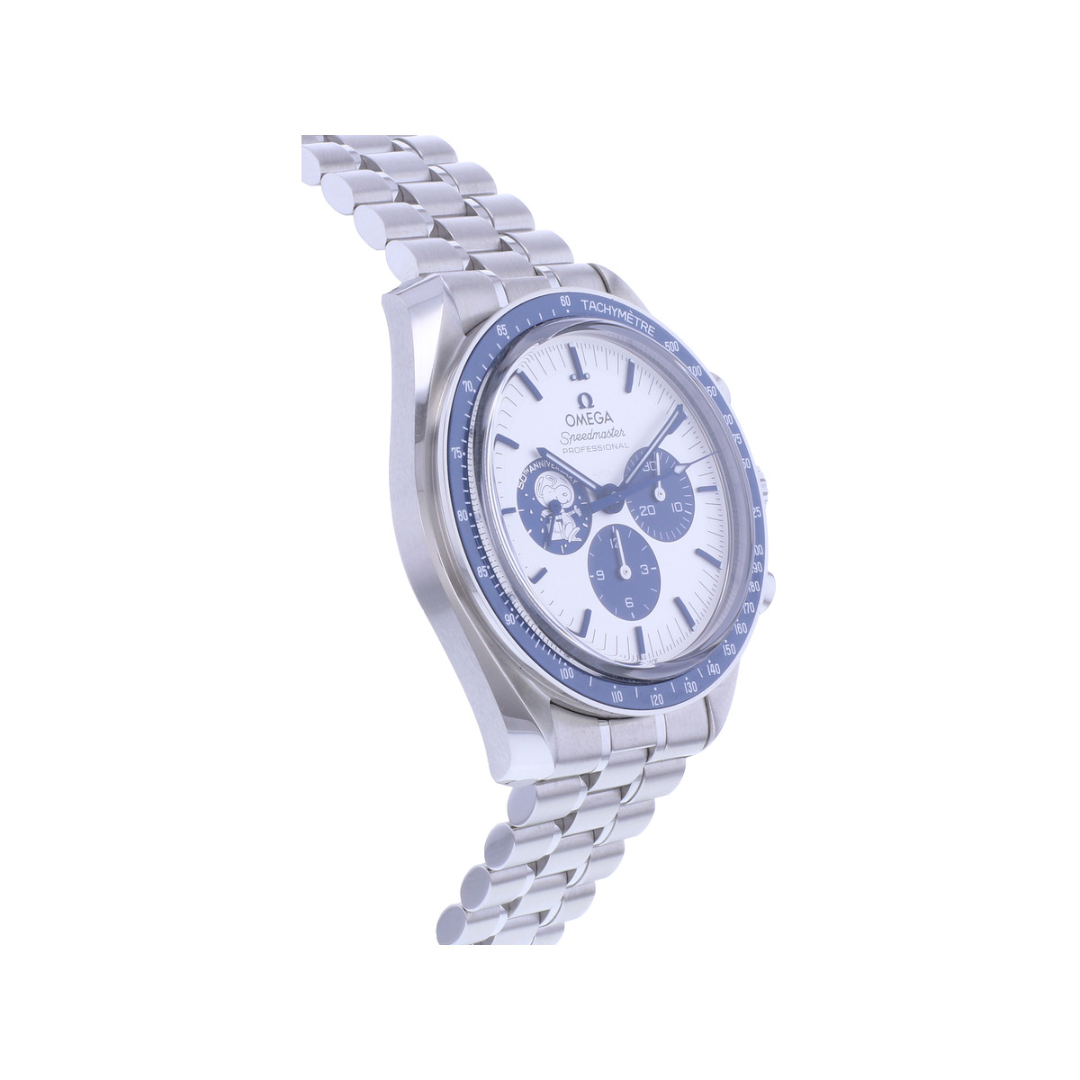 Montre d'occasion OMEGA Speedmaster Apollo 13 Silver Snoopy Award homme mécanique bracelet acier - vue 2