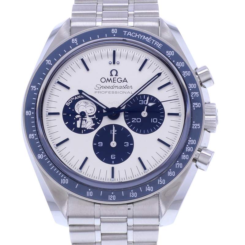 Montre d'occasion OMEGA Speedmaster Apollo 13 Silver Snoopy Award homme mécanique bracelet acier - vue D1