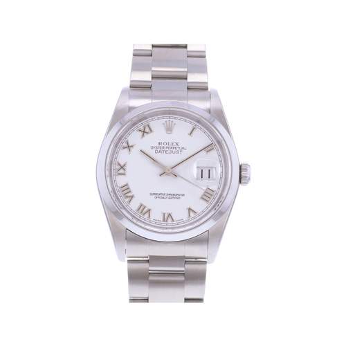Montre d'occasion ROLEX DateJust 36 mixte mouvement automatique certifié (cosc) bracelet acier