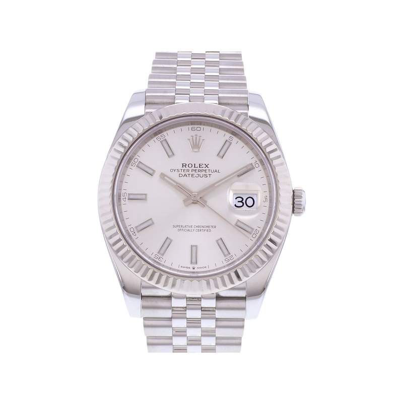 Montre d'occasion ROLEX DateJust 41 homme mouvement automatique certifié (cosc) bracelet acier - vue 1