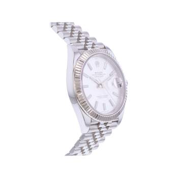 Montre d'occasion ROLEX DateJust 41 homme mouvement automatique certifié (cosc) bracelet acier
